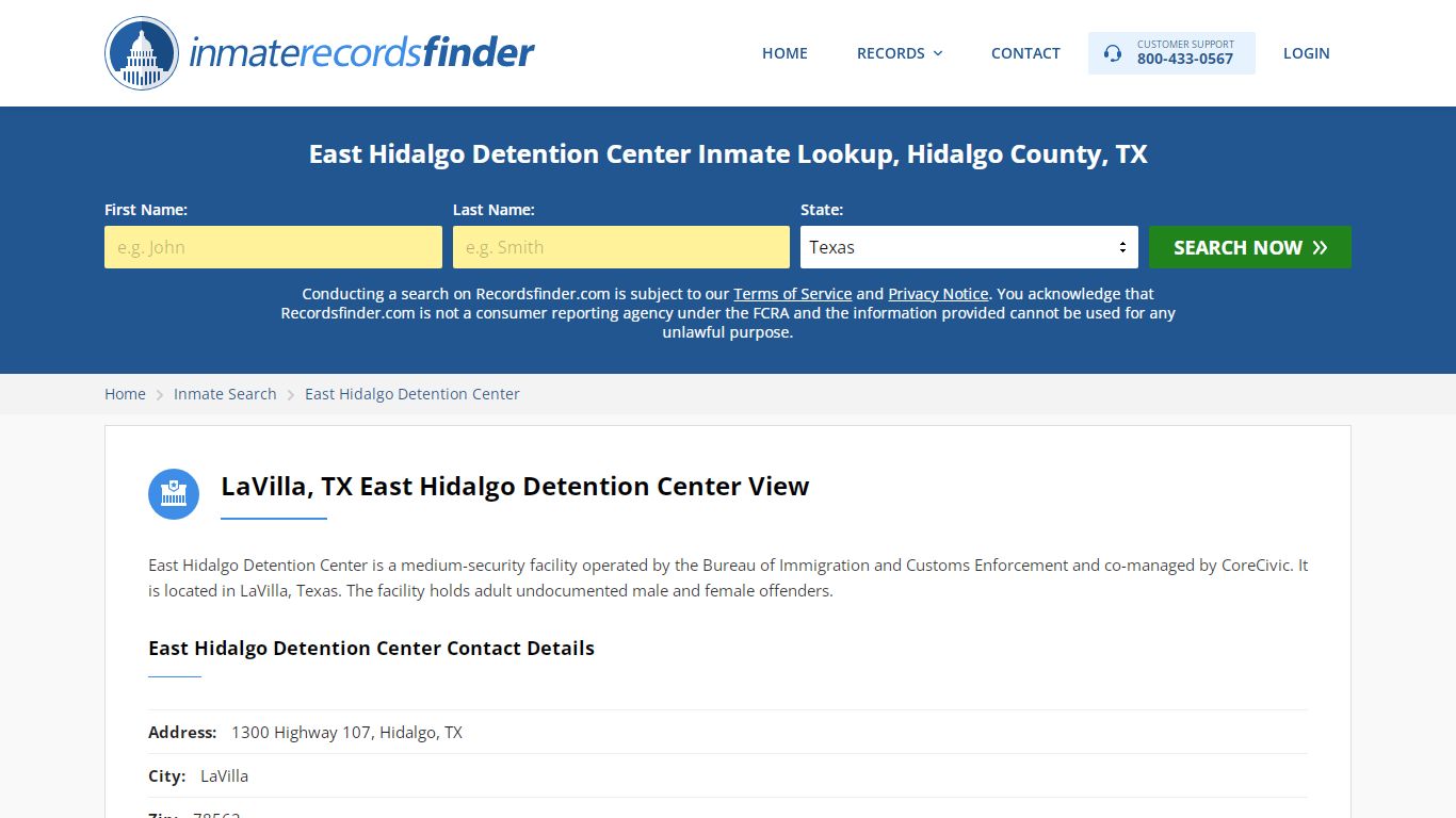 East Hidalgo Detention Center Roster & Inmate Search ...